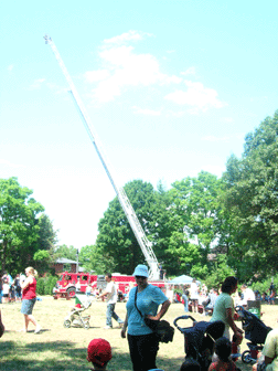 Teddy Bears Picnic - photo of fire truck ladder