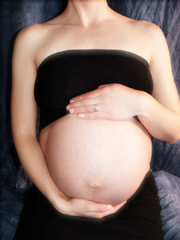 Portrait of a Pregnant  Woman's Belly