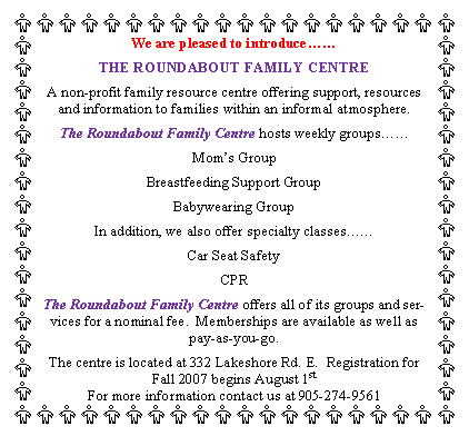 Roundabout Family Centre - Announcement
